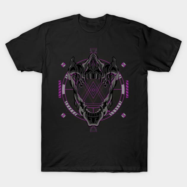 skull head angry T-Shirt by SHINIGAMII